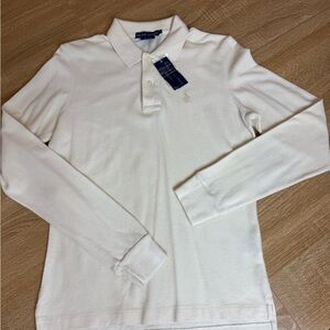 Ralph Lauren Men’s Long Sleeve Polo – Off-White